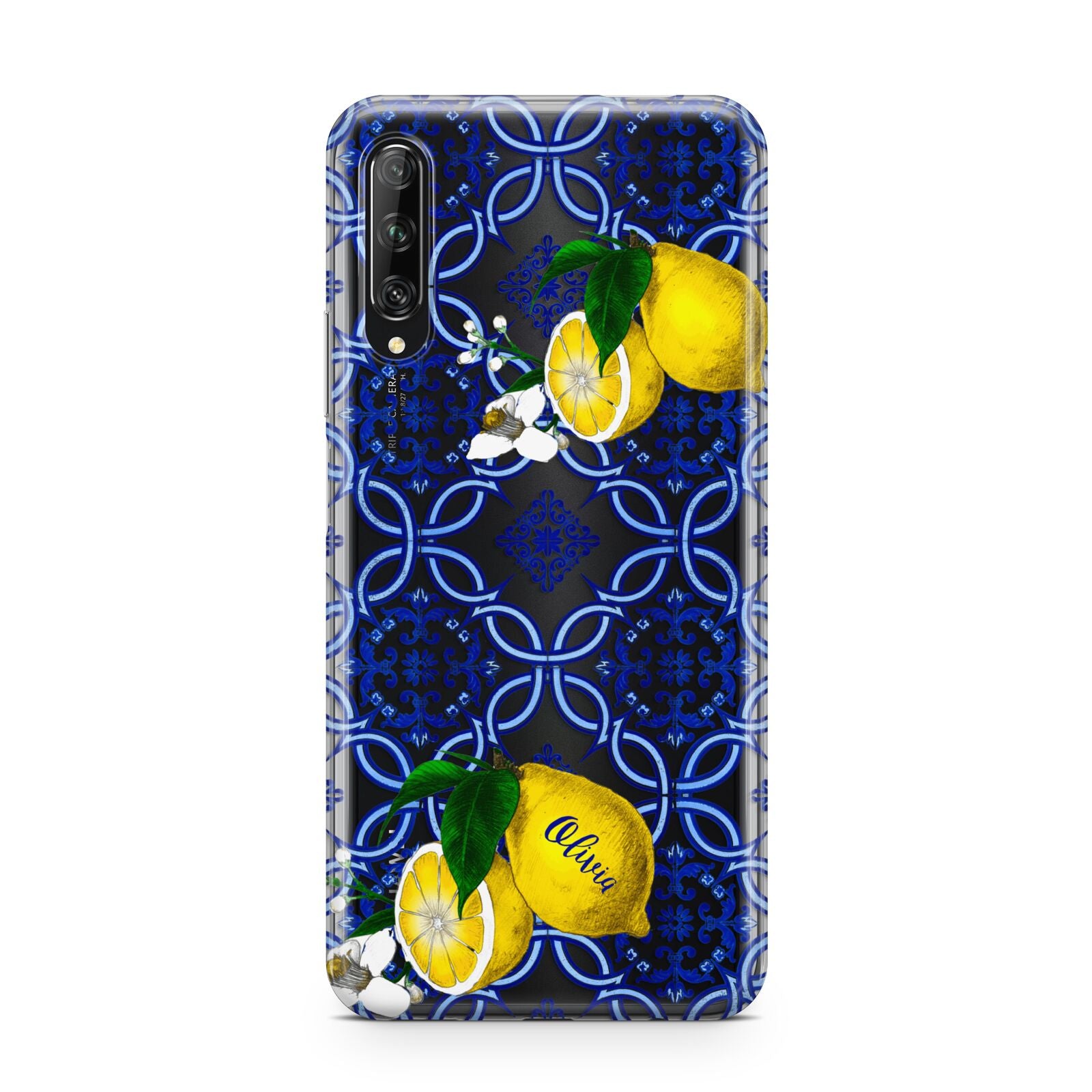 Personalised Mediterranean Tiles and Lemons Huawei P Smart Pro 2019