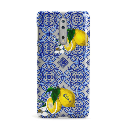 Personalised Mediterranean Tiles and Lemons Nokia Case