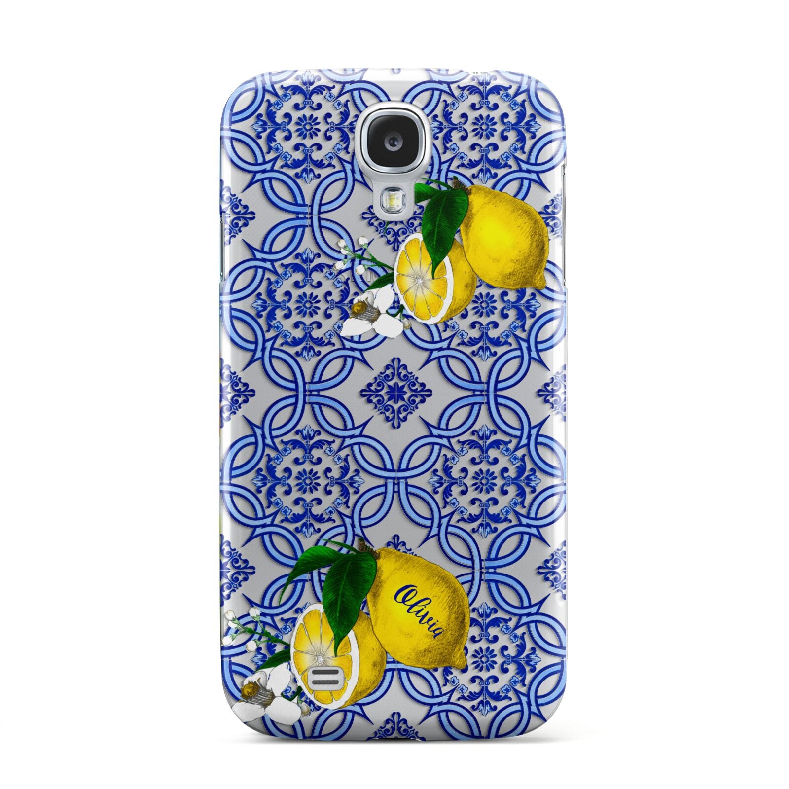 Personalised Mediterranean Tiles and Lemons Samsung Galaxy S4 Case