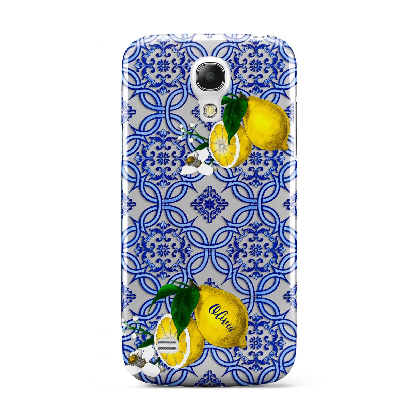 Personalised Mediterranean Tiles and Lemons Samsung Galaxy S4 Mini Case