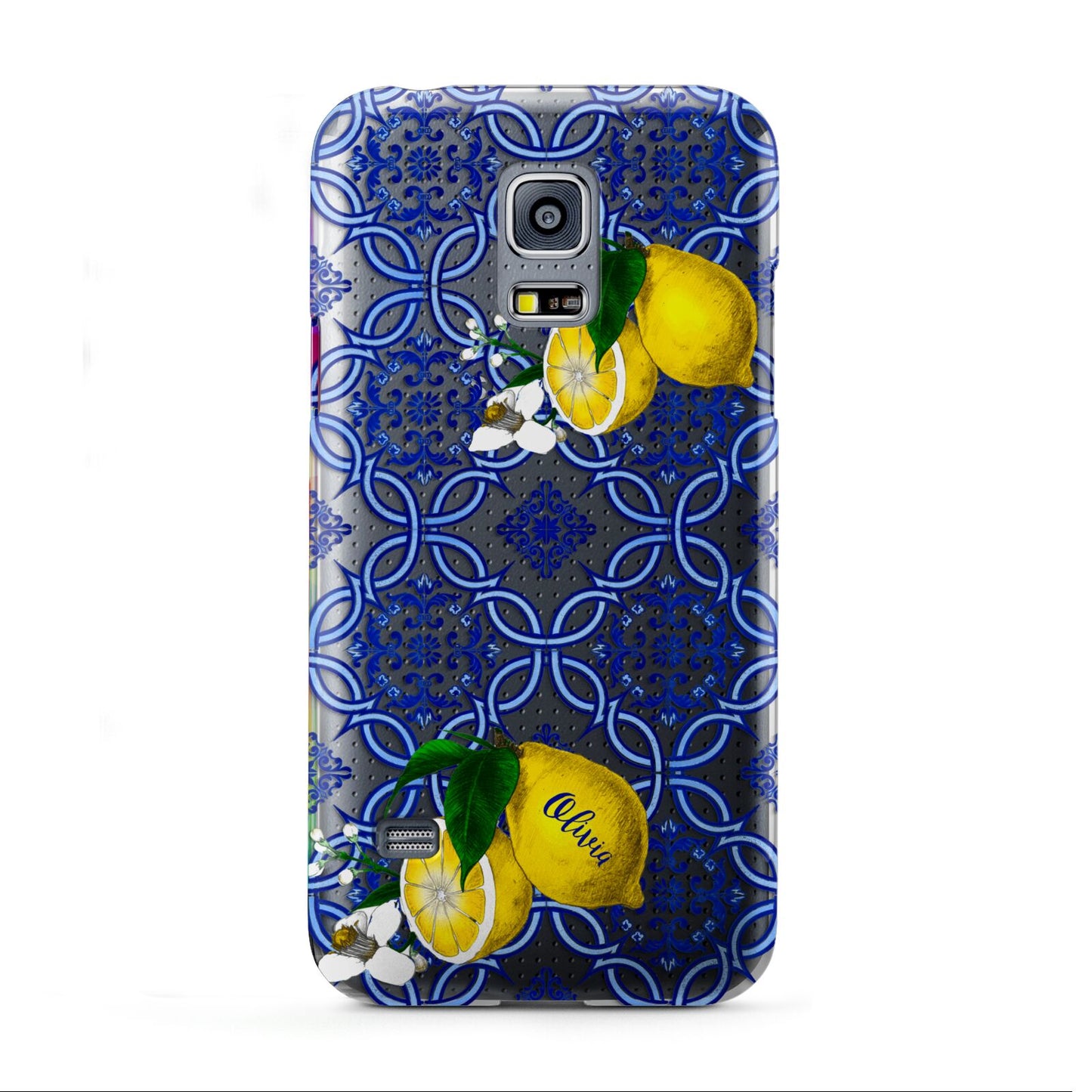 Personalised Mediterranean Tiles and Lemons Samsung Galaxy S5 Mini Case