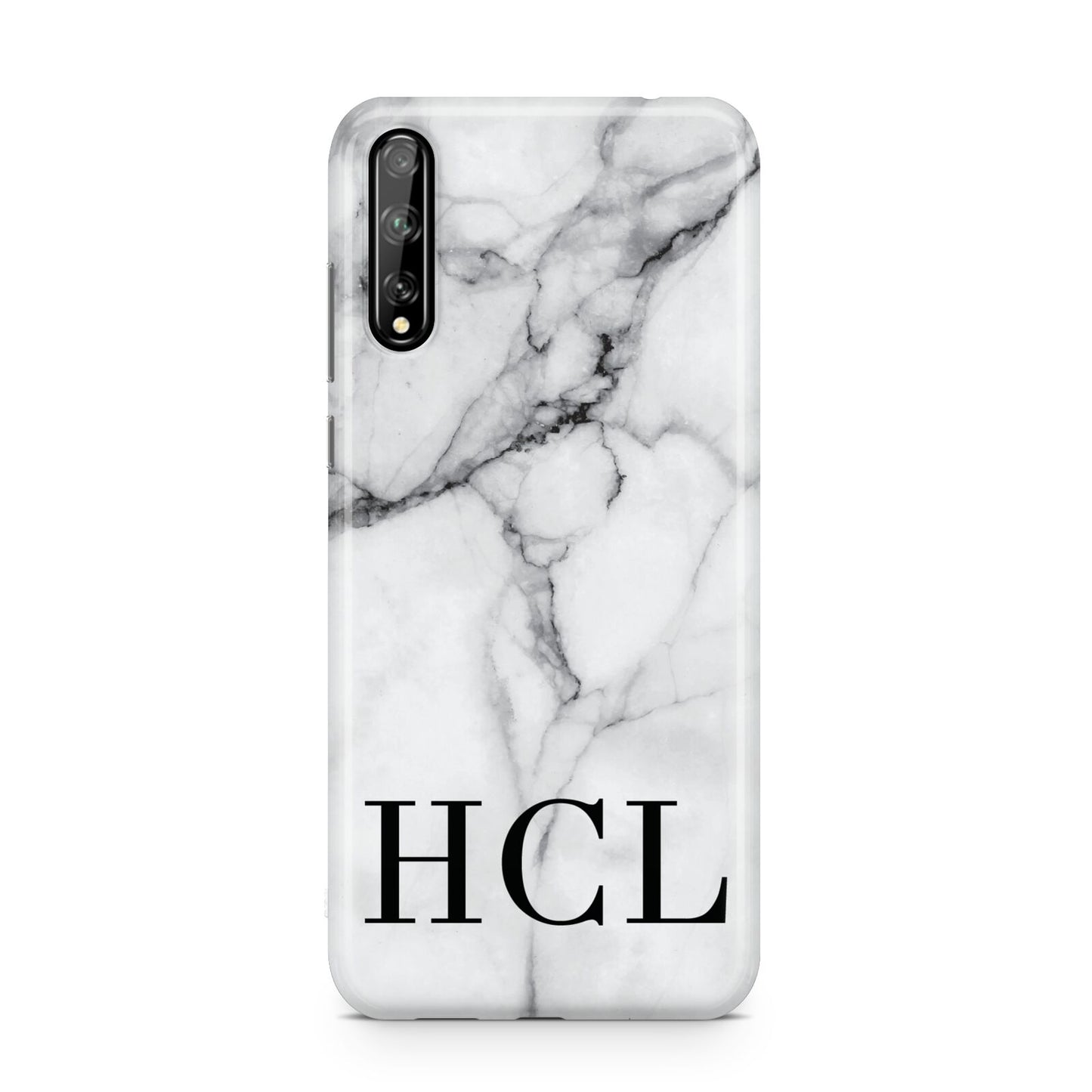 Personalised Medium Marble Initials Huawei Enjoy 10s Phone Case