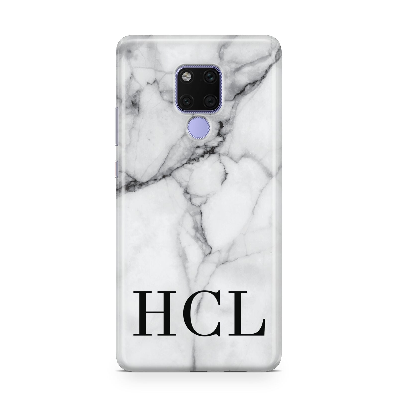 Personalised Medium Marble Initials Huawei Mate 20X Phone Case