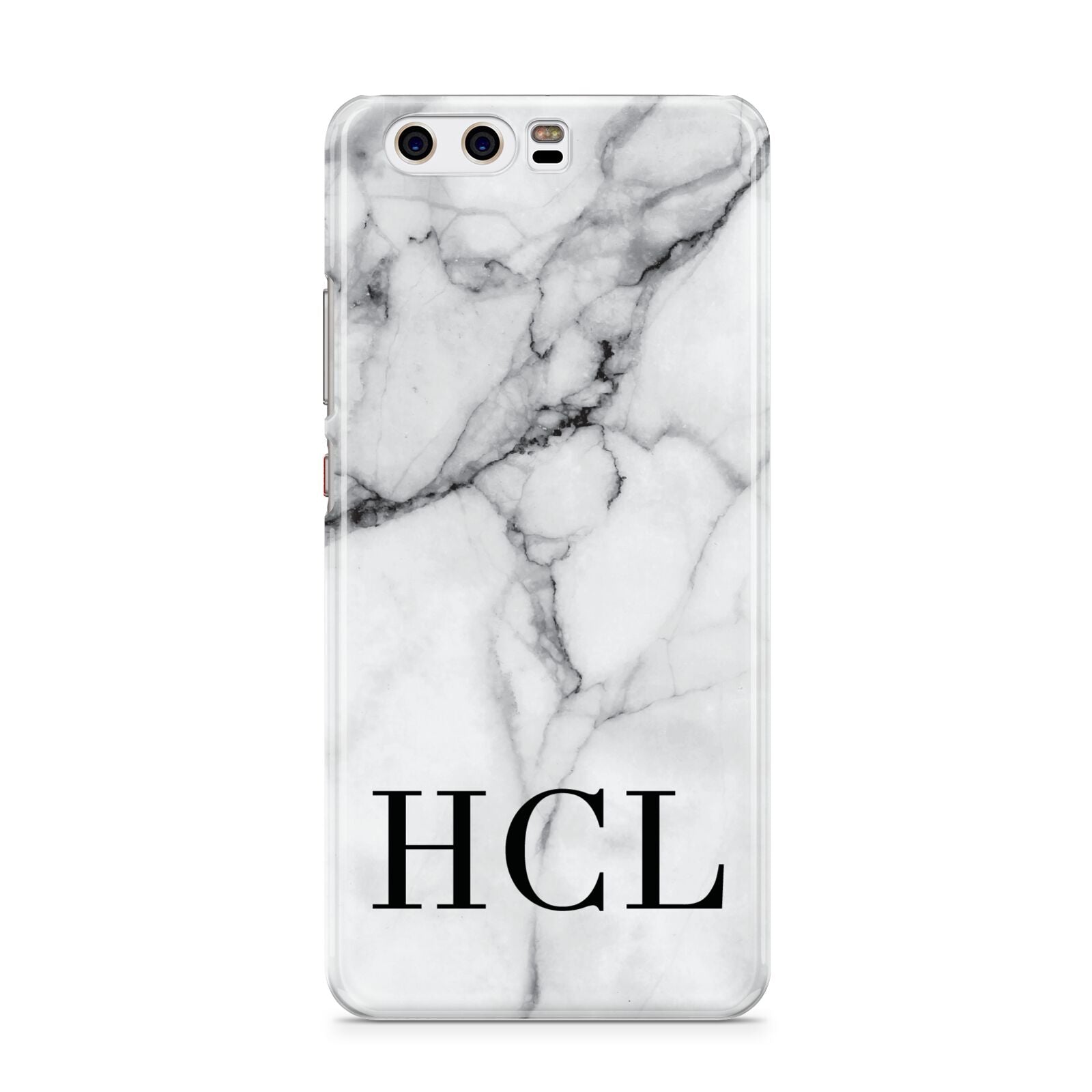 Personalised Medium Marble Initials Huawei P10 Phone Case