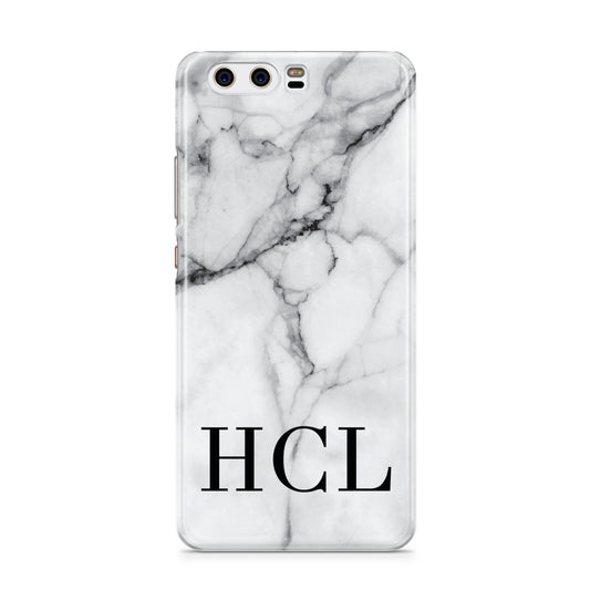 Personalised Medium Marble Initials Huawei P10 Phone Case