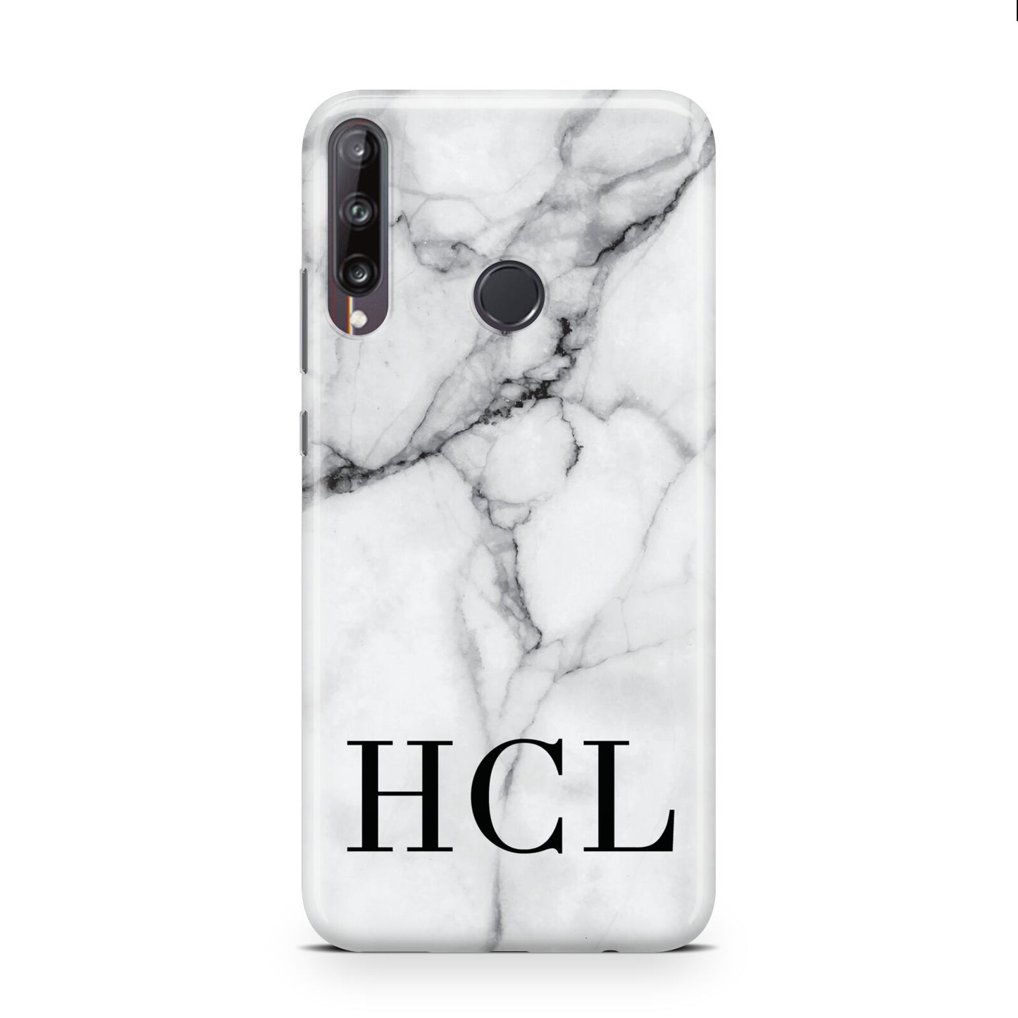 Personalised Medium Marble Initials Huawei P40 Lite E Phone Case