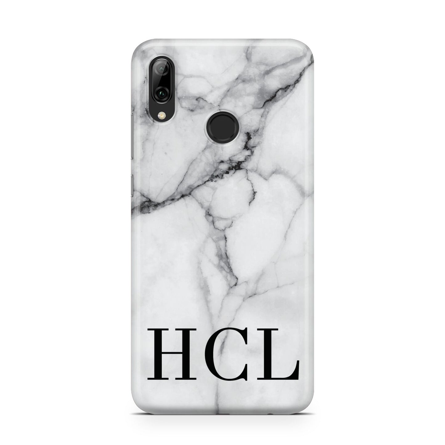 Personalised Medium Marble Initials Huawei Y7 2019