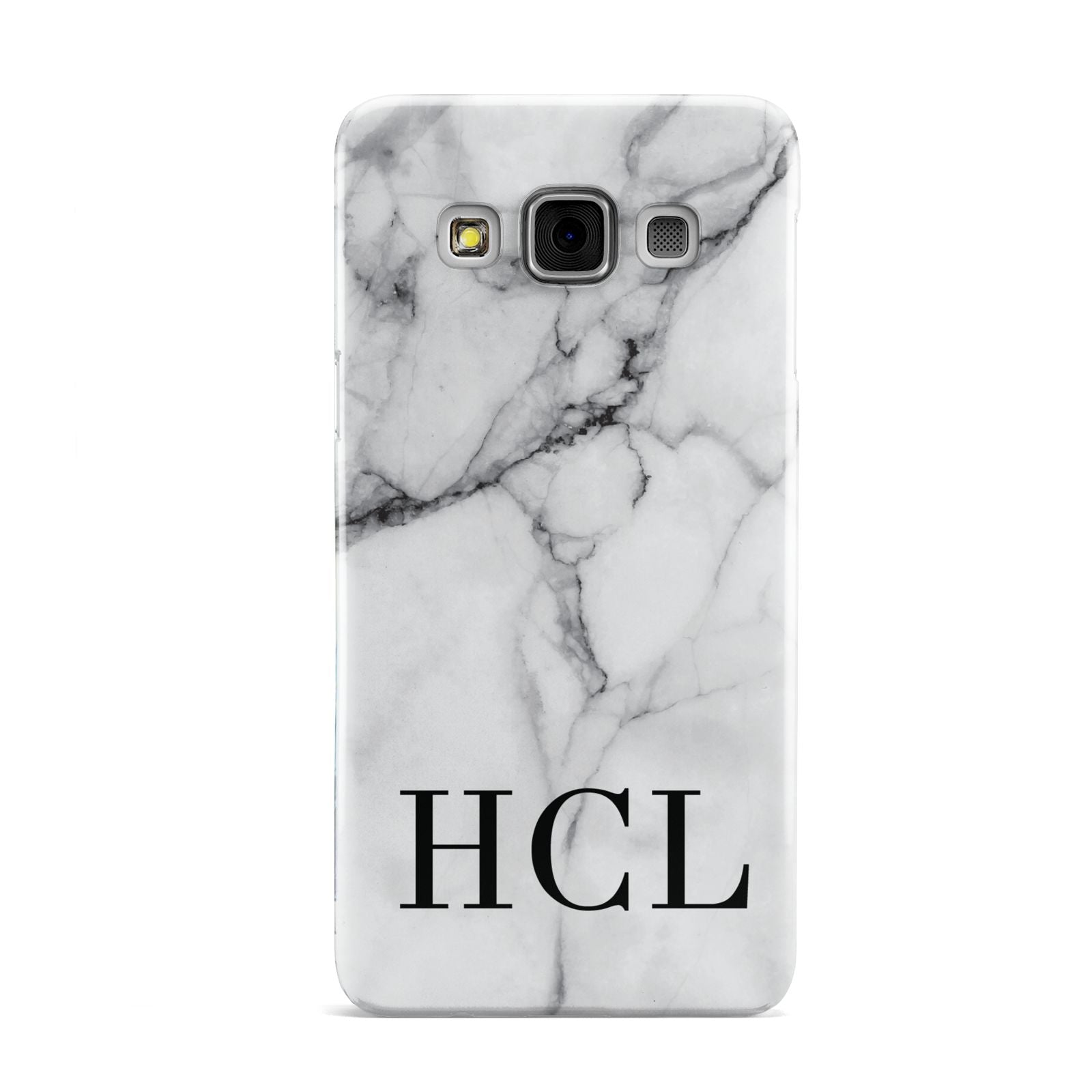 Personalised Medium Marble Initials Samsung Galaxy A3 Case