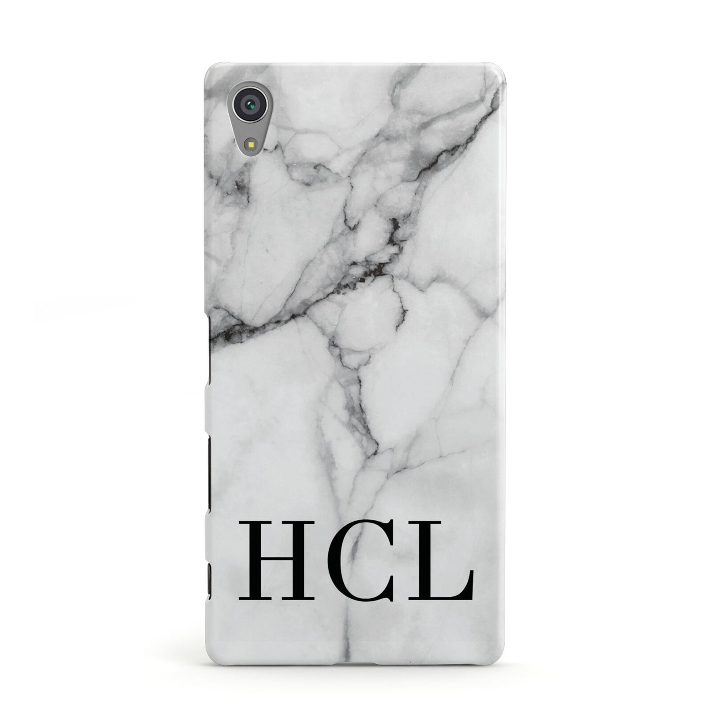 Personalised Medium Marble Initials Sony Xperia Case