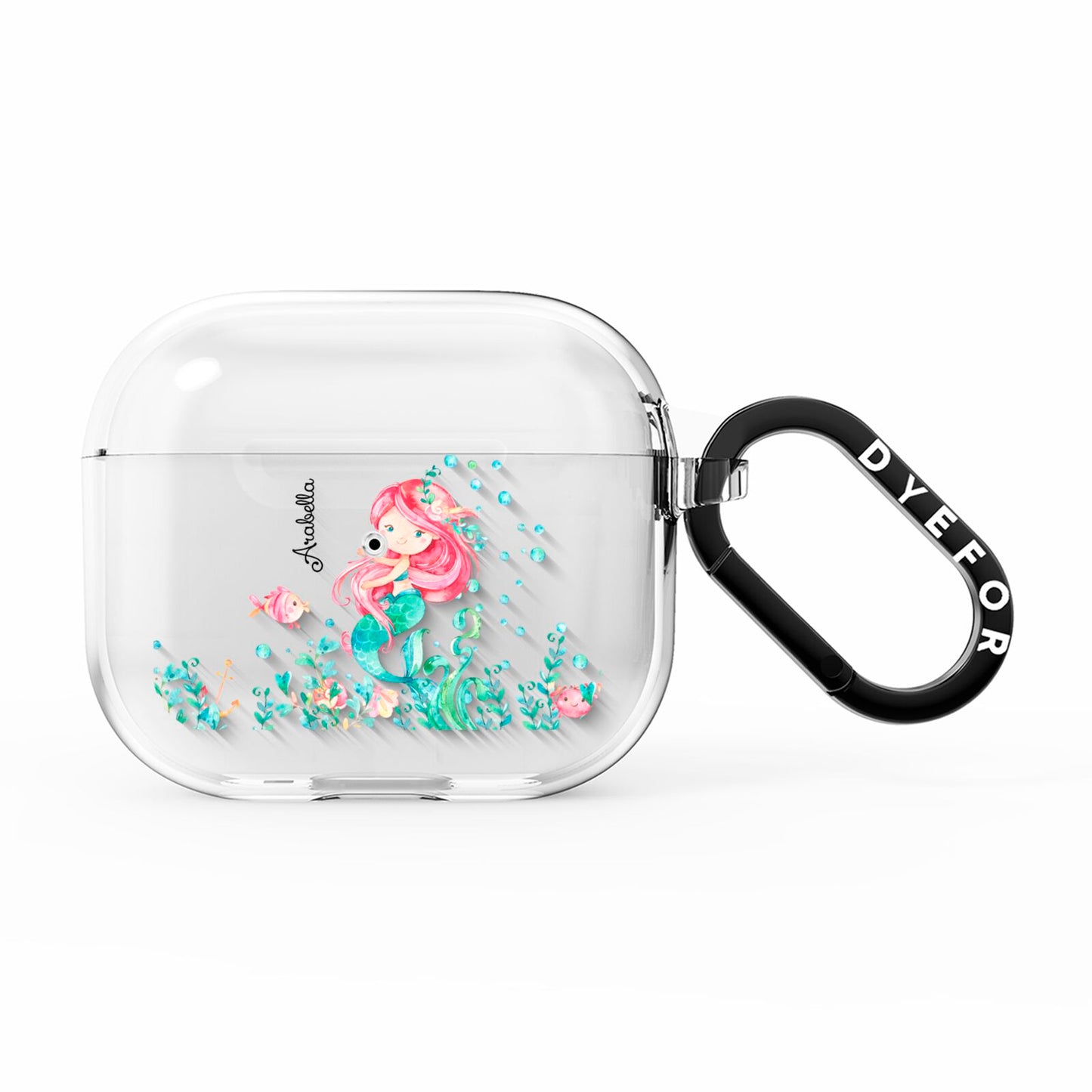 Personalised Mermaid AirPods Clear Case 3rd Gen