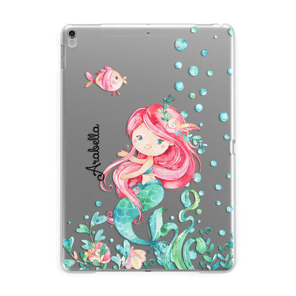 Personalised Mermaid Apple iPad Silver Case