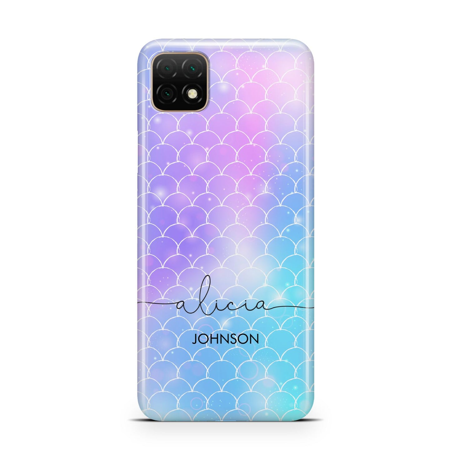 Personalised Mermaid Glitter with Names Huawei Enjoy 20 Phone Case