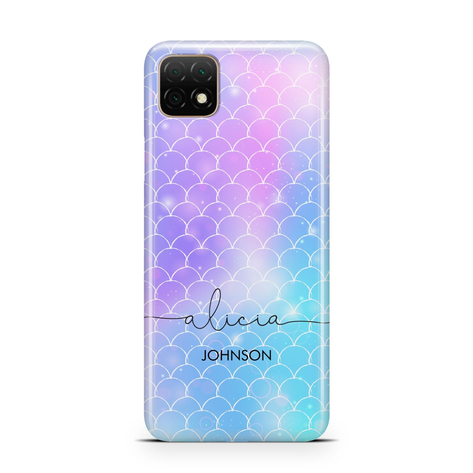 Personalised Mermaid Glitter with Names Huawei Enjoy 20 Phone Case