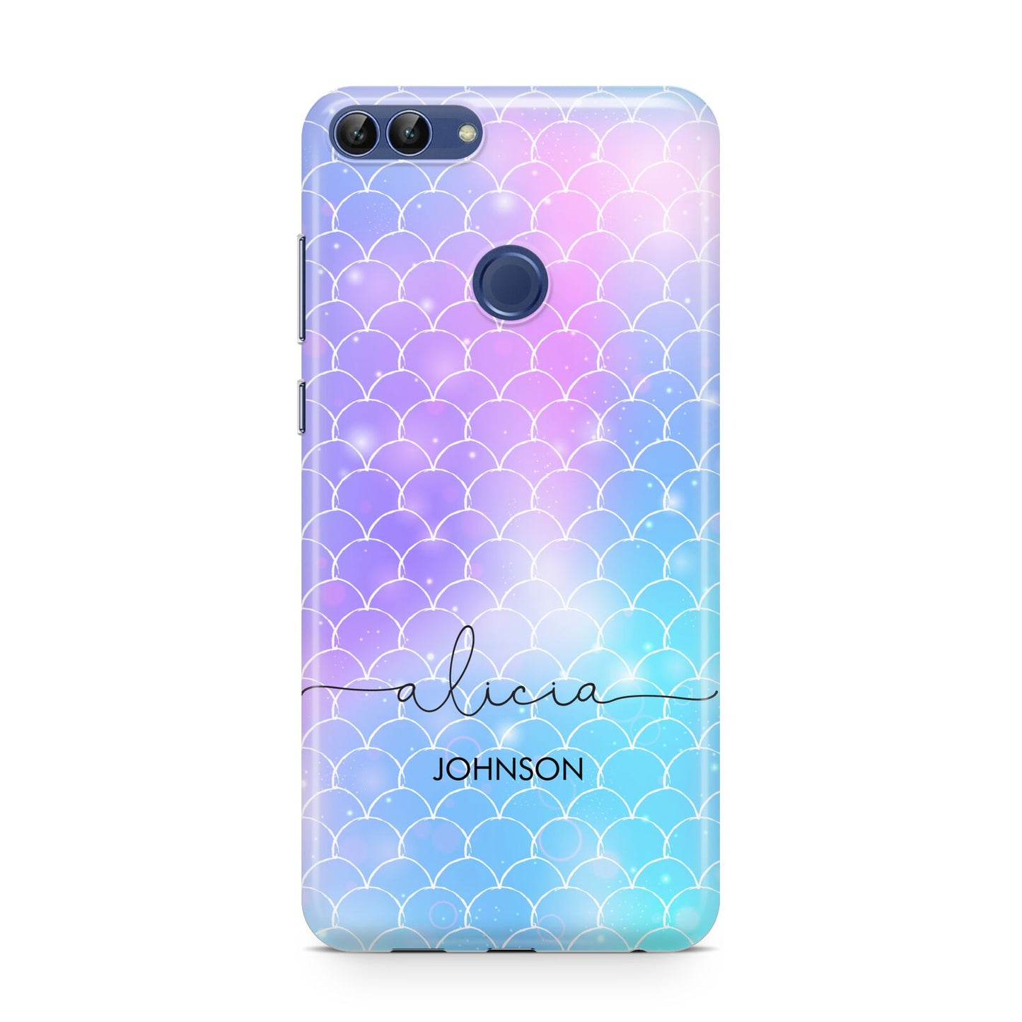 Personalised Mermaid Glitter with Names Huawei P Smart Case