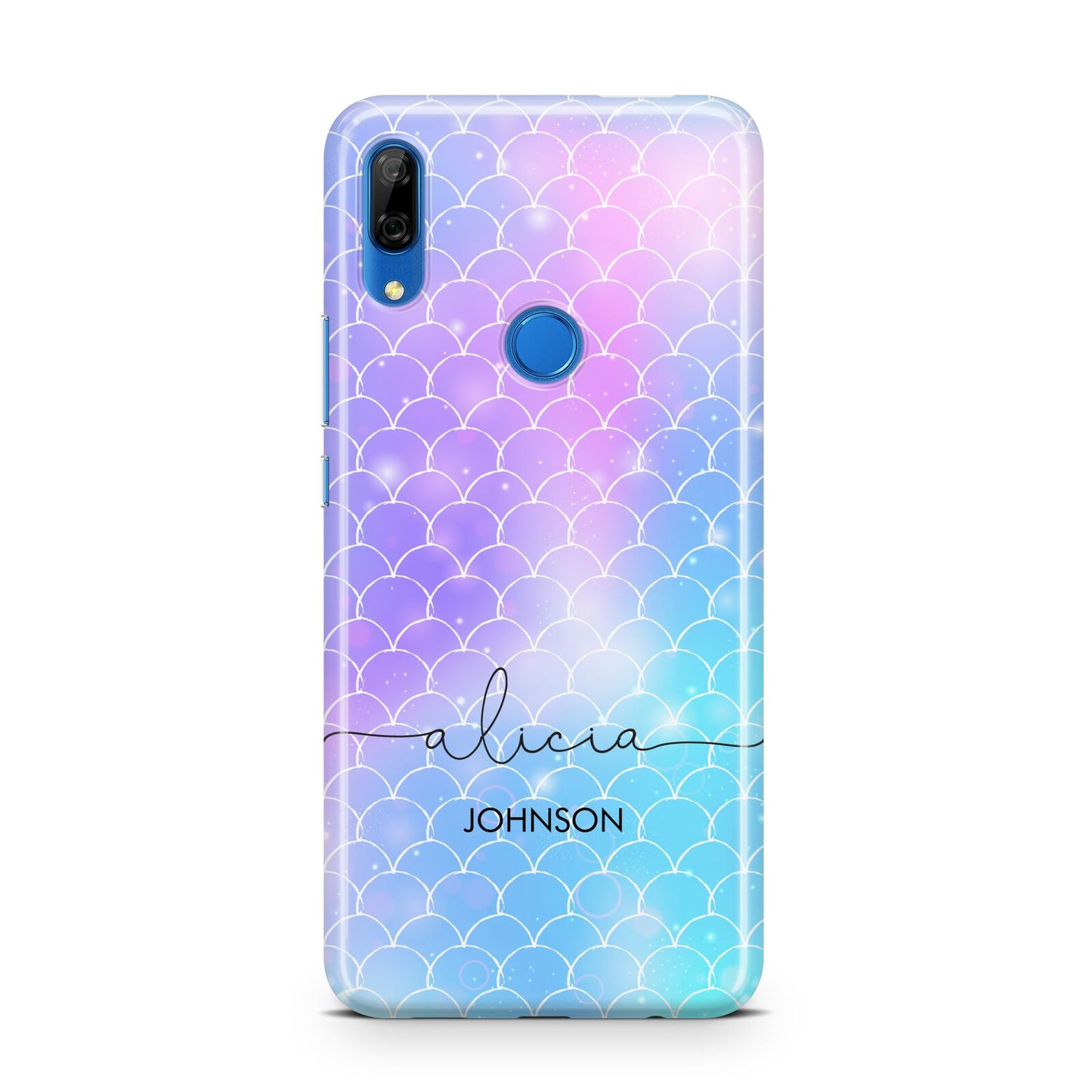 Personalised Mermaid Glitter with Names Huawei P Smart Z