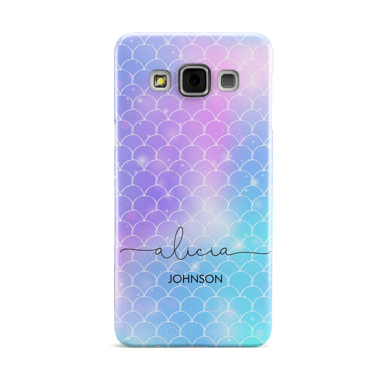 Personalised Mermaid Glitter with Names Samsung Galaxy A3 Case