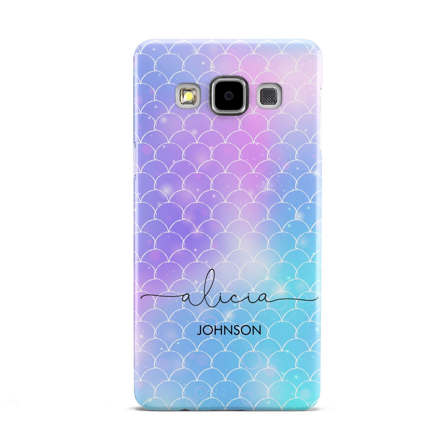 Personalised Mermaid Glitter with Names Samsung Galaxy A5 Case