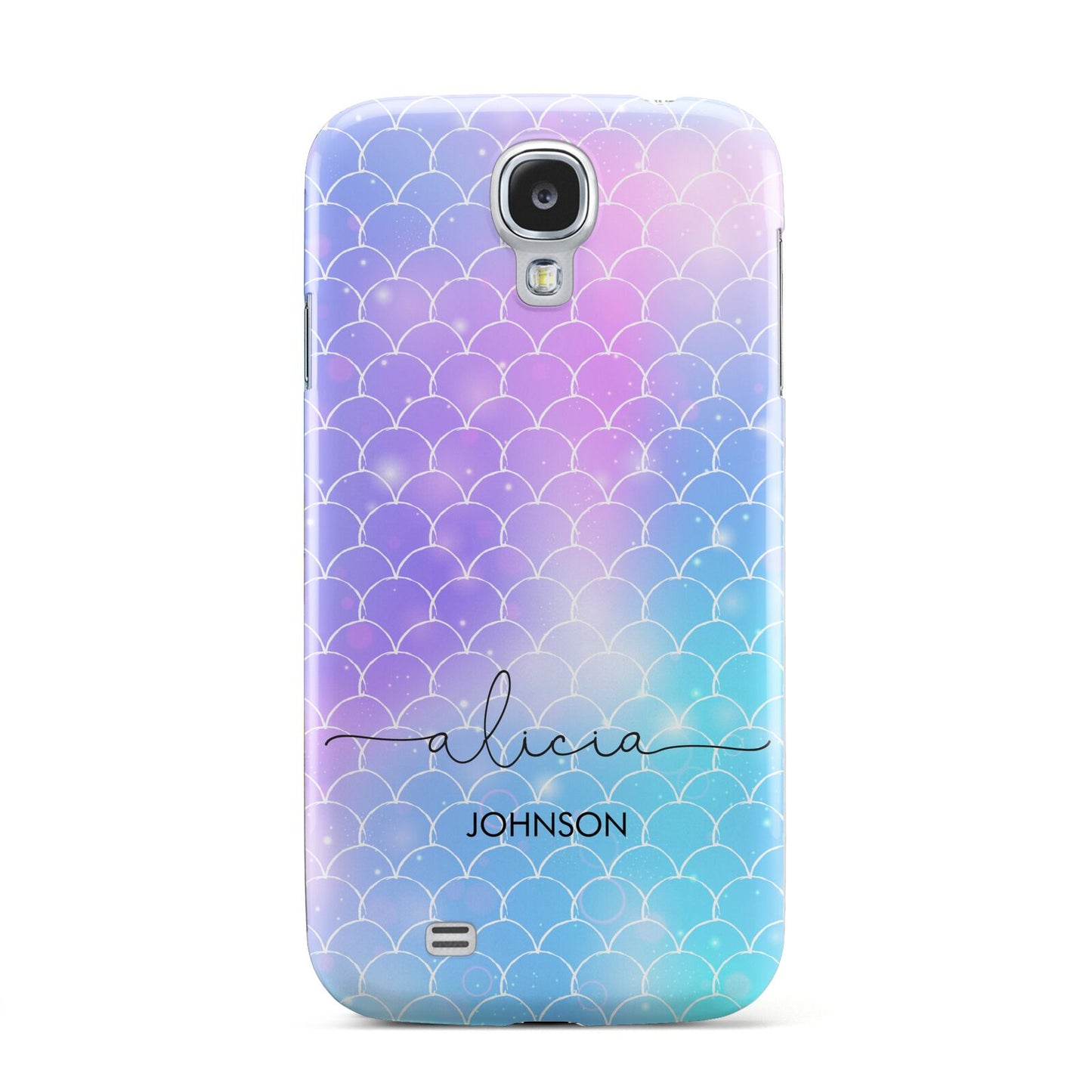 Personalised Mermaid Glitter with Names Samsung Galaxy S4 Case