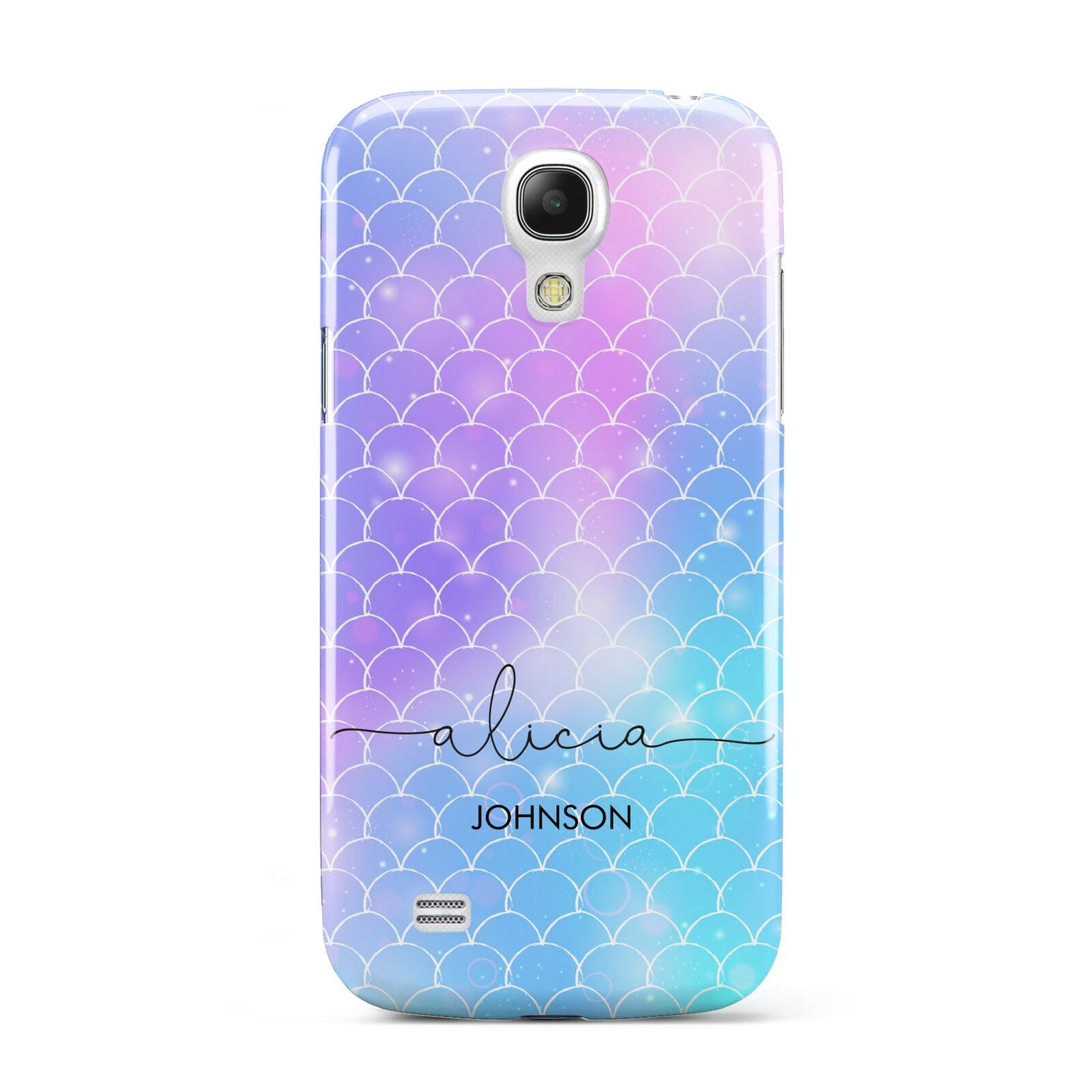 Personalised Mermaid Glitter with Names Samsung Galaxy S4 Mini Case