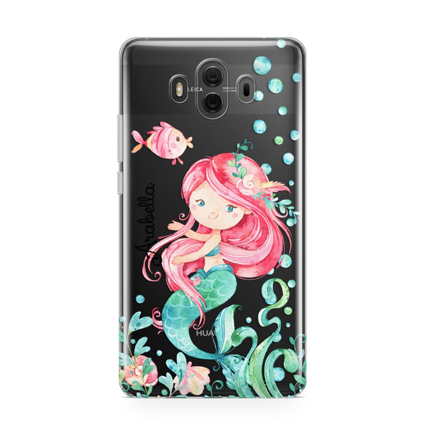 Personalised Mermaid Huawei Mate 10 Protective Phone Case