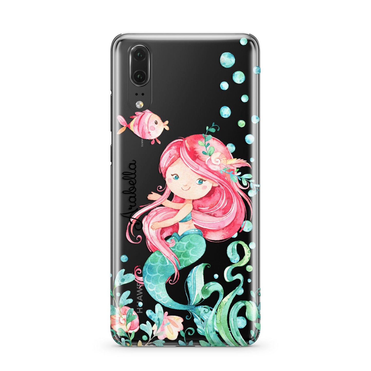 Personalised Mermaid Huawei P20 Phone Case