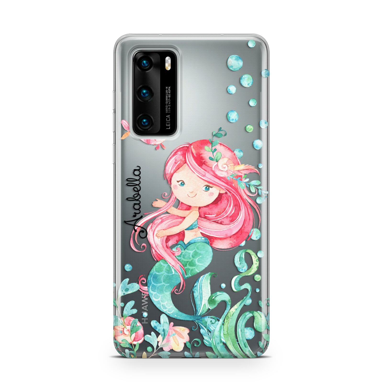 Personalised Mermaid Huawei P40 Phone Case