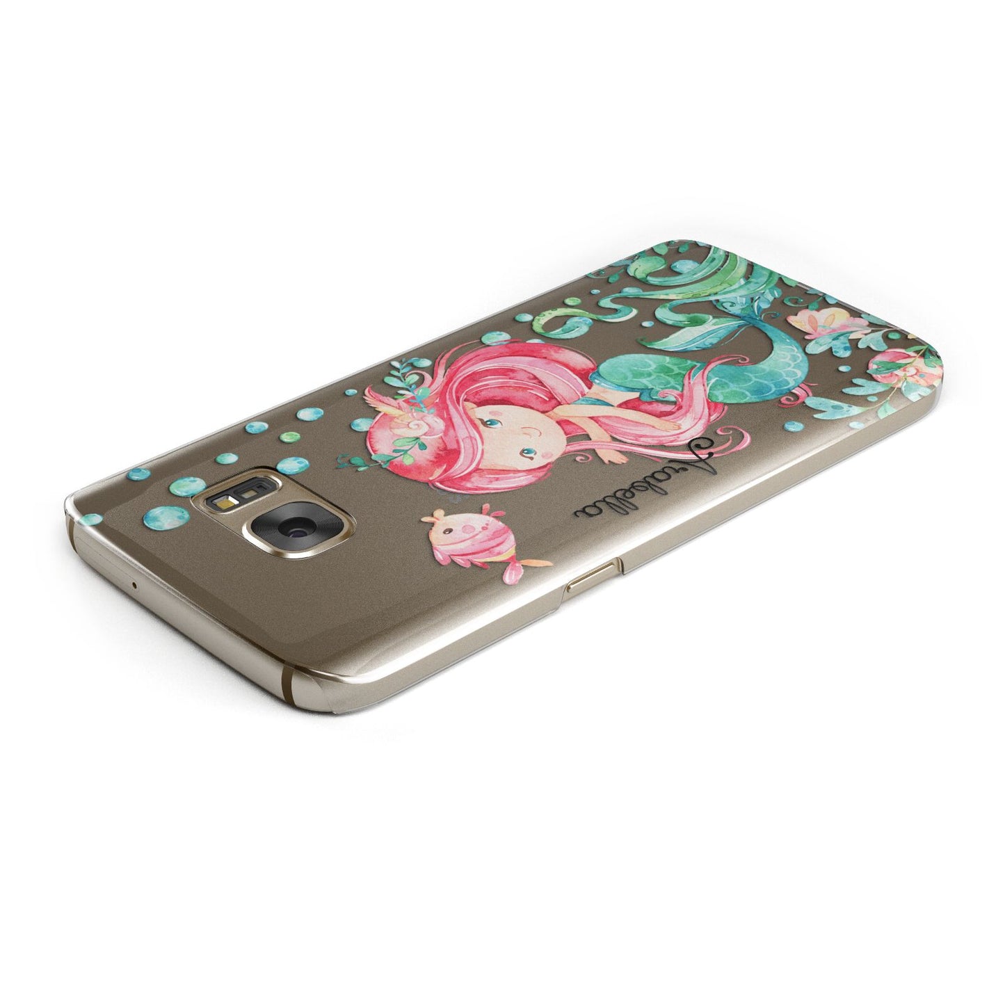 Personalised Mermaid Samsung Galaxy Case Top Cutout