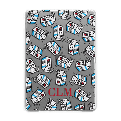 Personalised Milk Carton Initials Apple iPad Silver Case