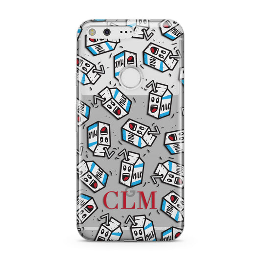 Personalised Milk Carton Initials Google Pixel Case