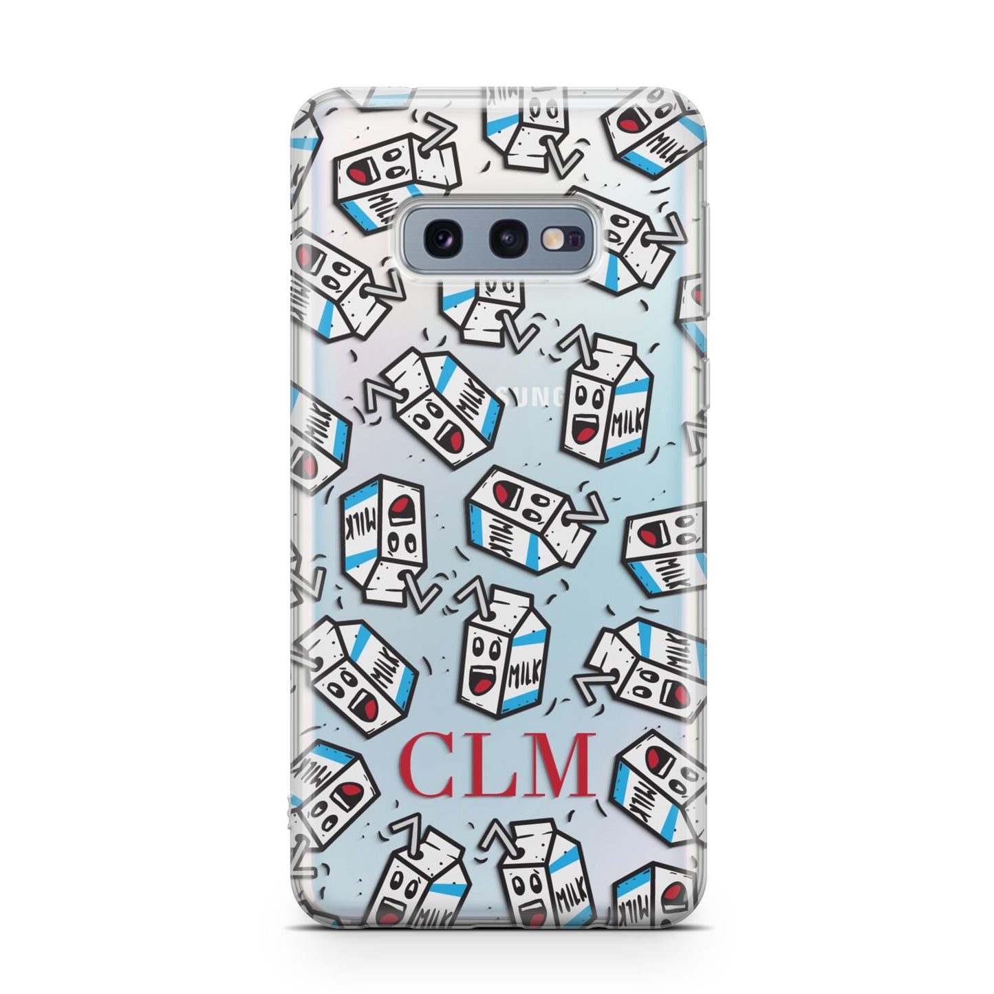 Personalised Milk Carton Initials Samsung Galaxy S10E Case