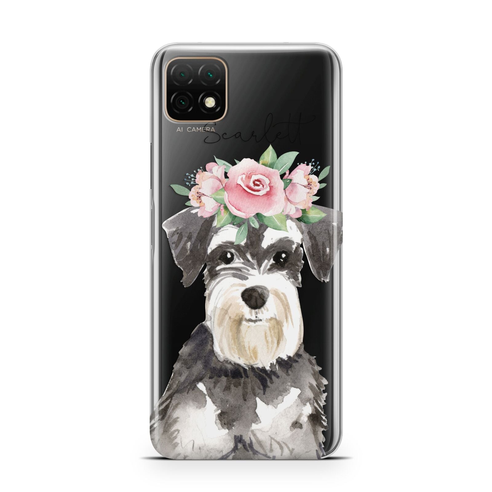 Personalised Miniature Schnauzer Huawei Enjoy 20 Phone Case