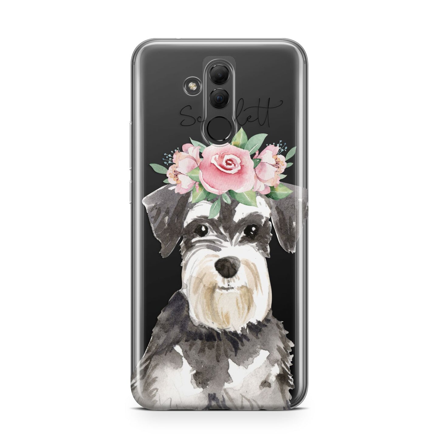 Personalised Miniature Schnauzer Huawei Mate 20 Lite