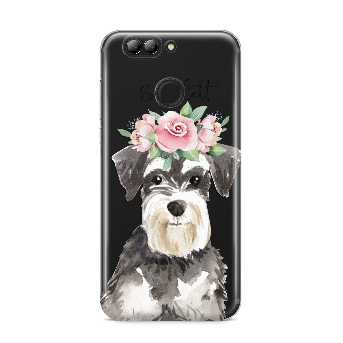 Personalised Miniature Schnauzer Huawei Nova 2s Phone Case