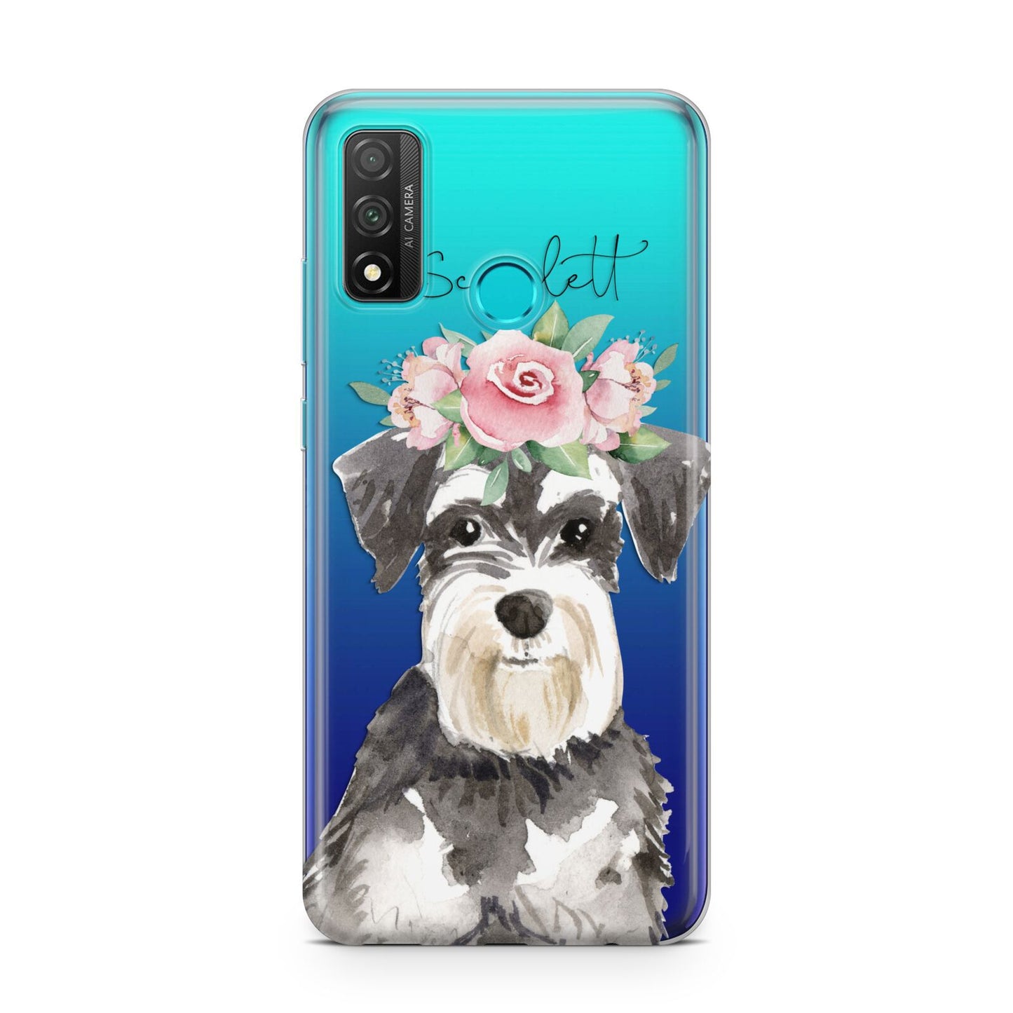 Personalised Miniature Schnauzer Huawei P Smart 2020