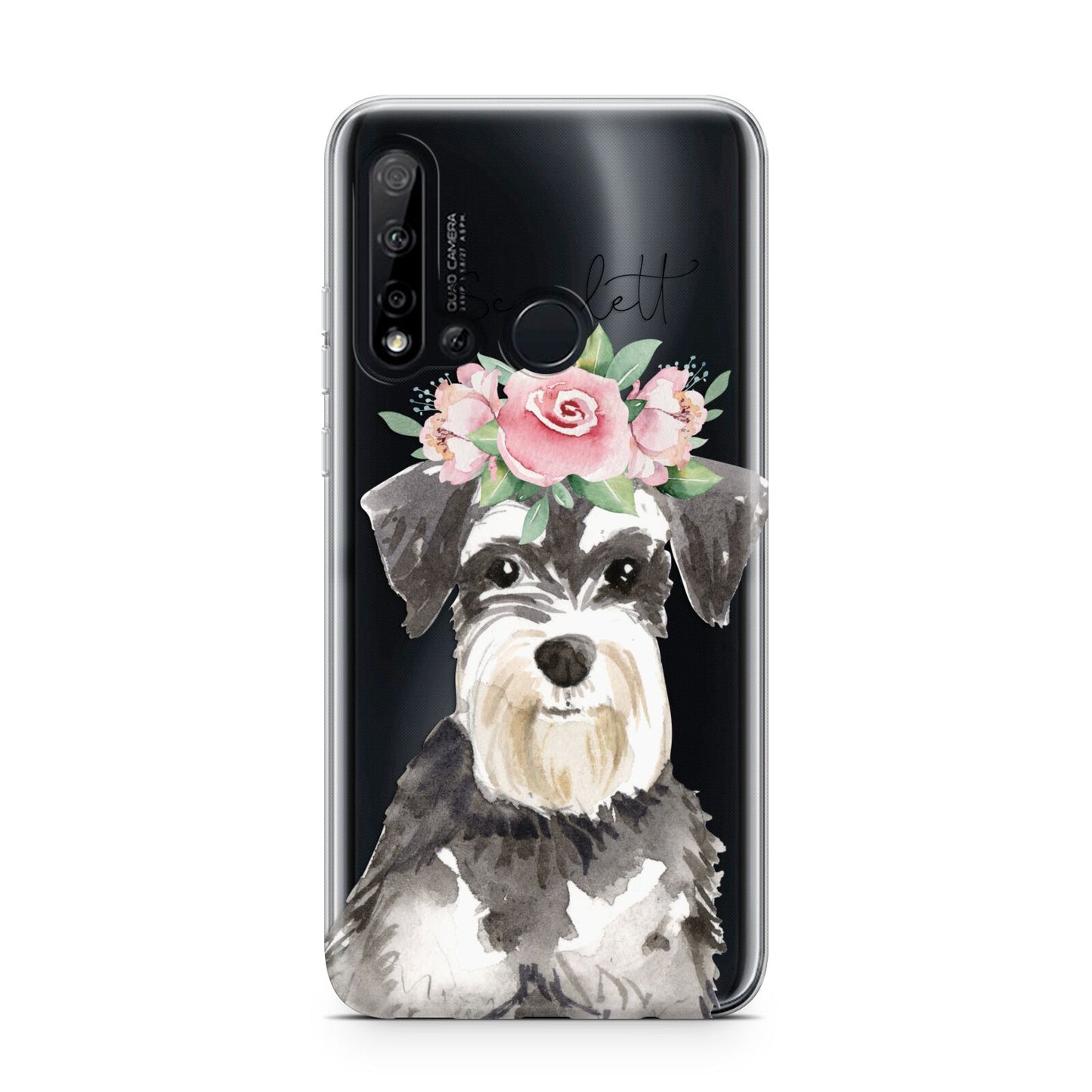 Personalised Miniature Schnauzer Huawei P20 Lite 5G Phone Case