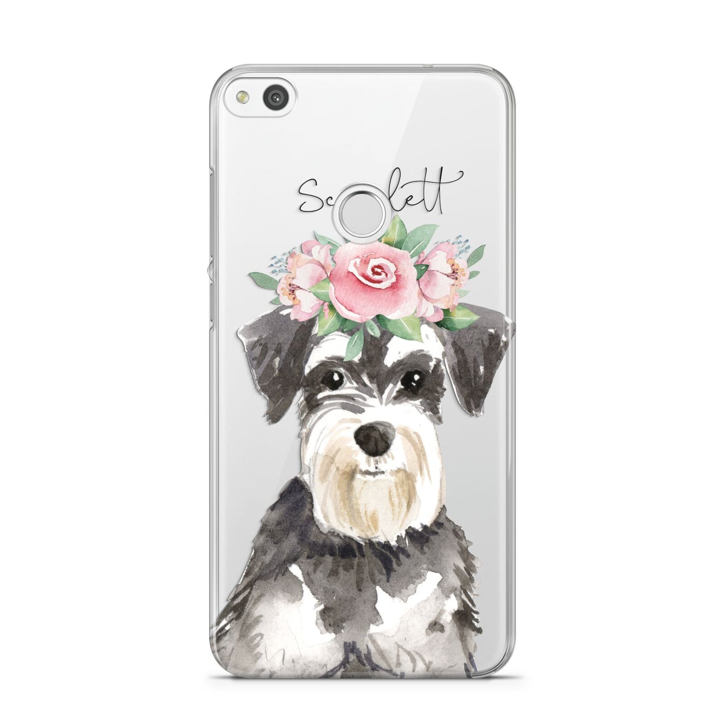 Personalised Miniature Schnauzer Huawei P8 Lite Case