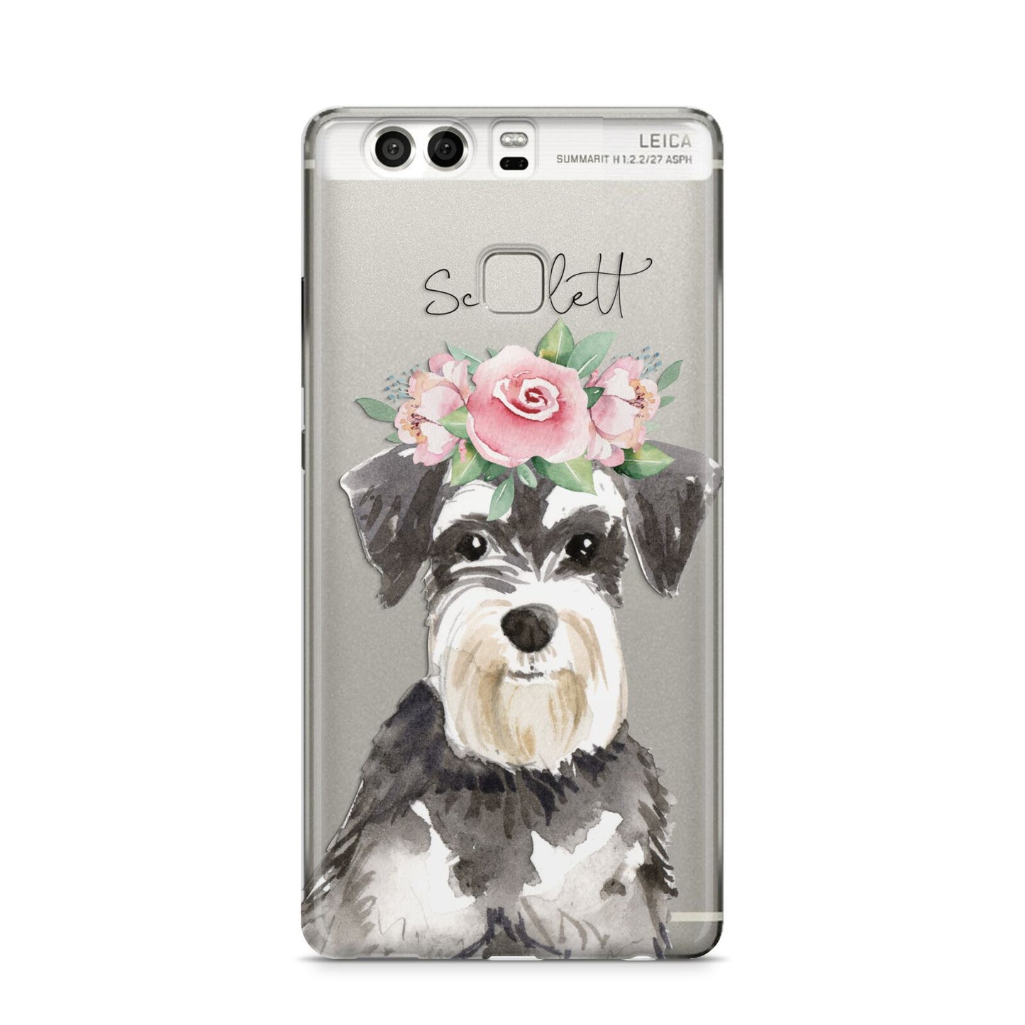 Personalised Miniature Schnauzer Huawei P9 Case