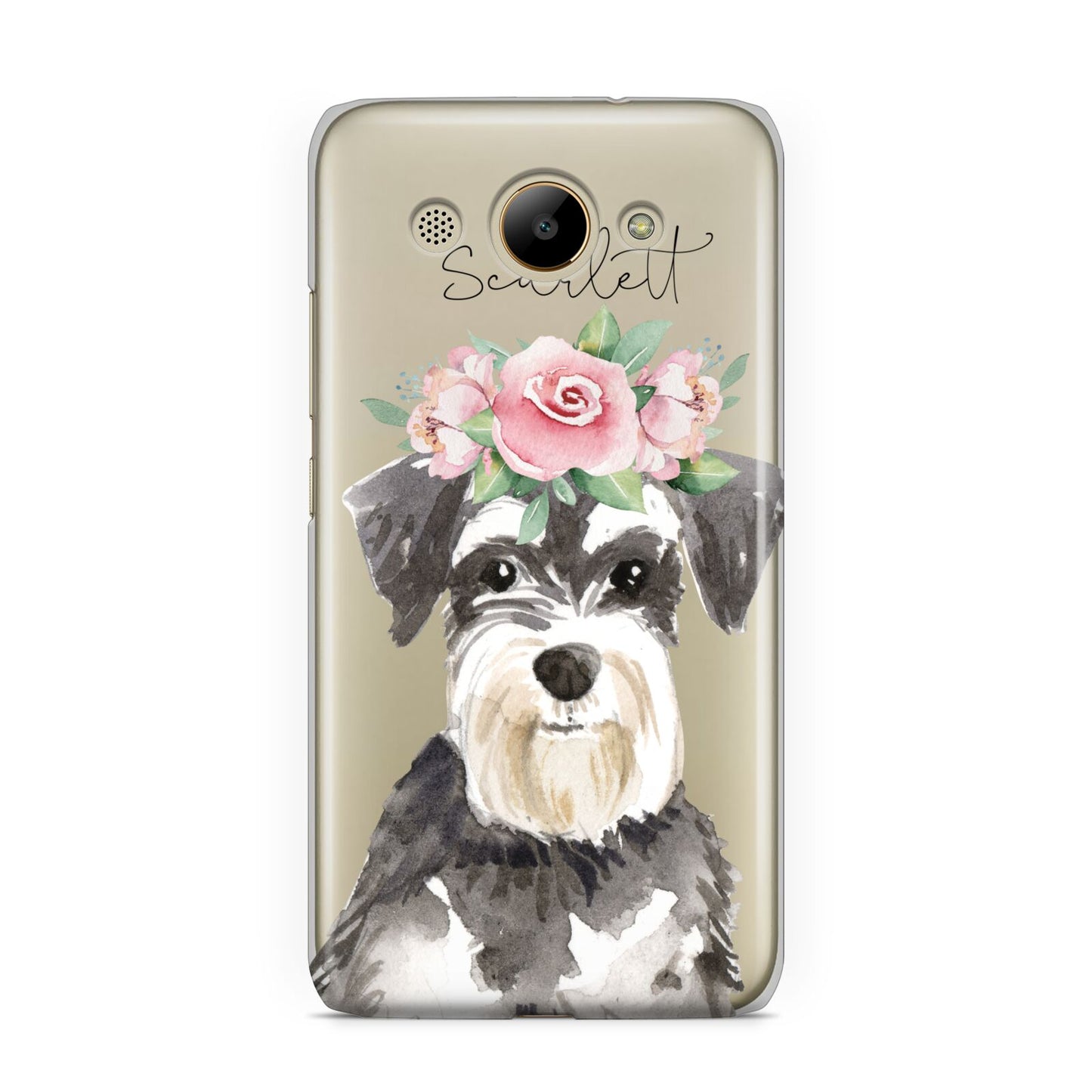 Personalised Miniature Schnauzer Huawei Y3 2017