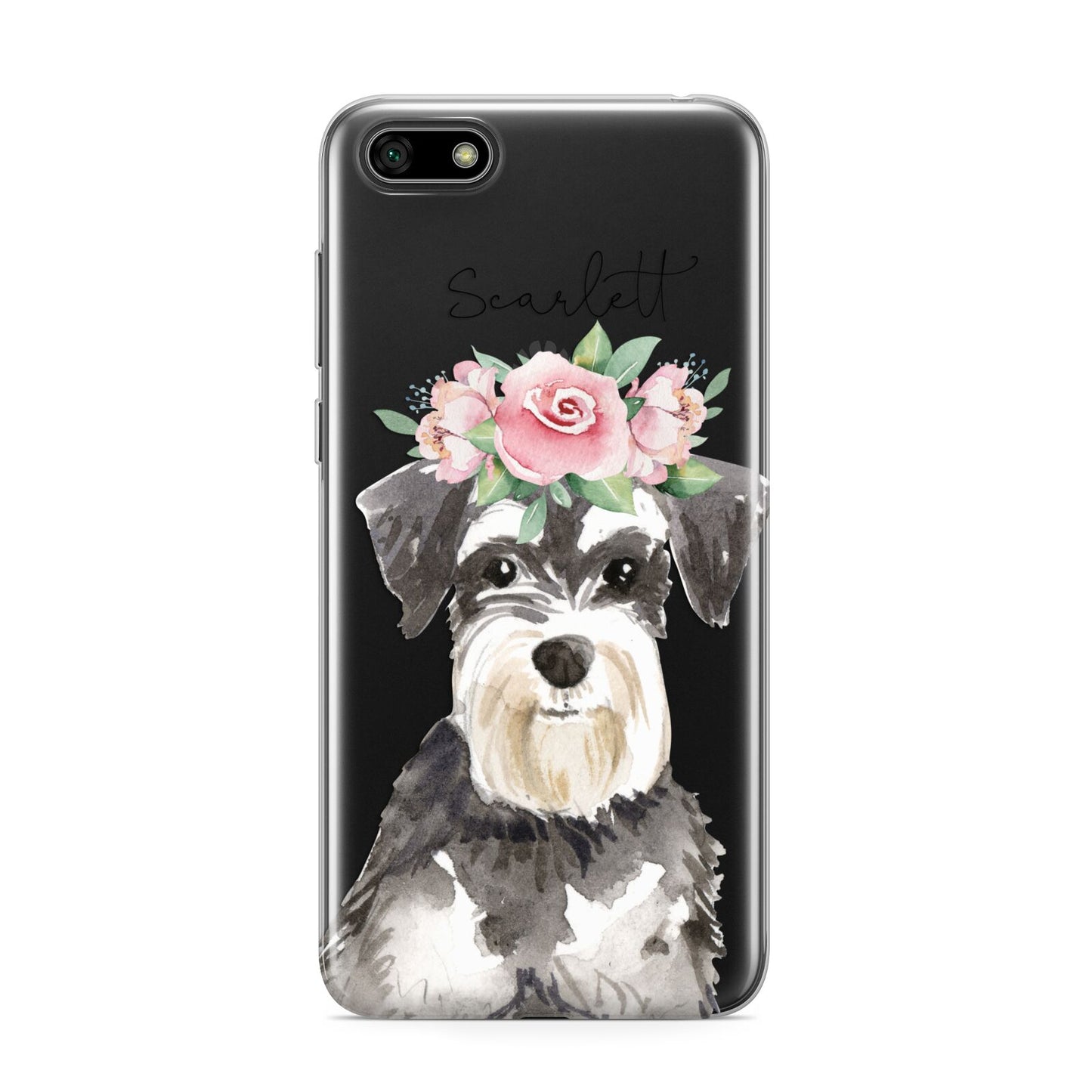 Personalised Miniature Schnauzer Huawei Y5 Prime 2018 Phone Case