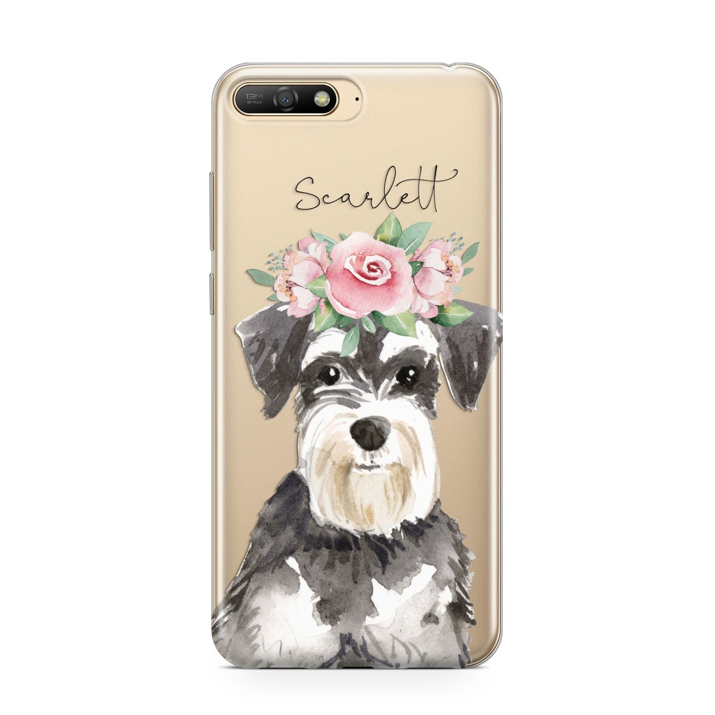 Personalised Miniature Schnauzer Huawei Y6 2018