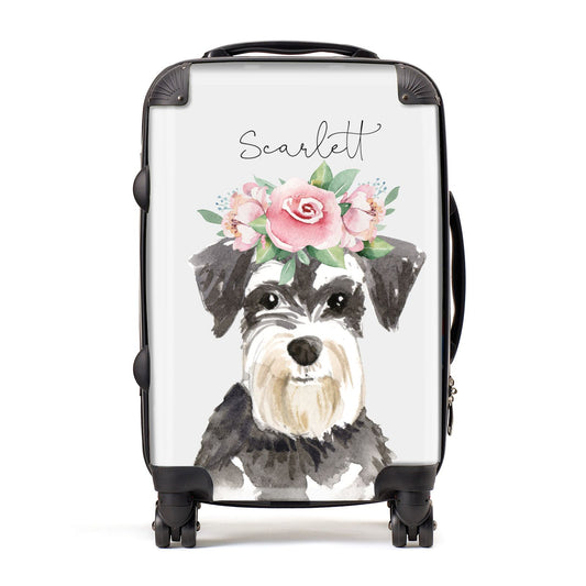 Personalised Miniature Schnauzer Suitcase