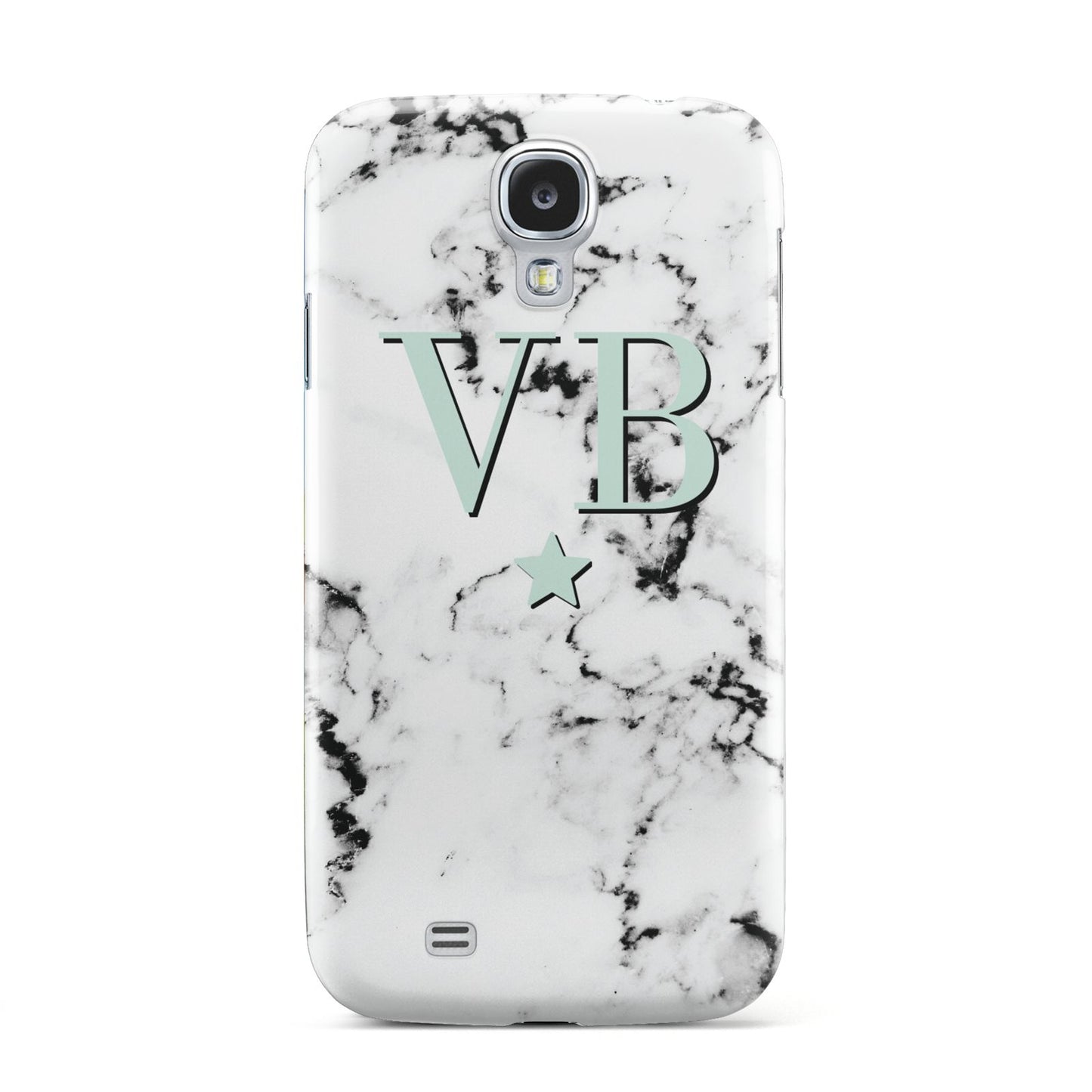 Personalised Mint Star With Monogram Marble Samsung Galaxy S4 Case