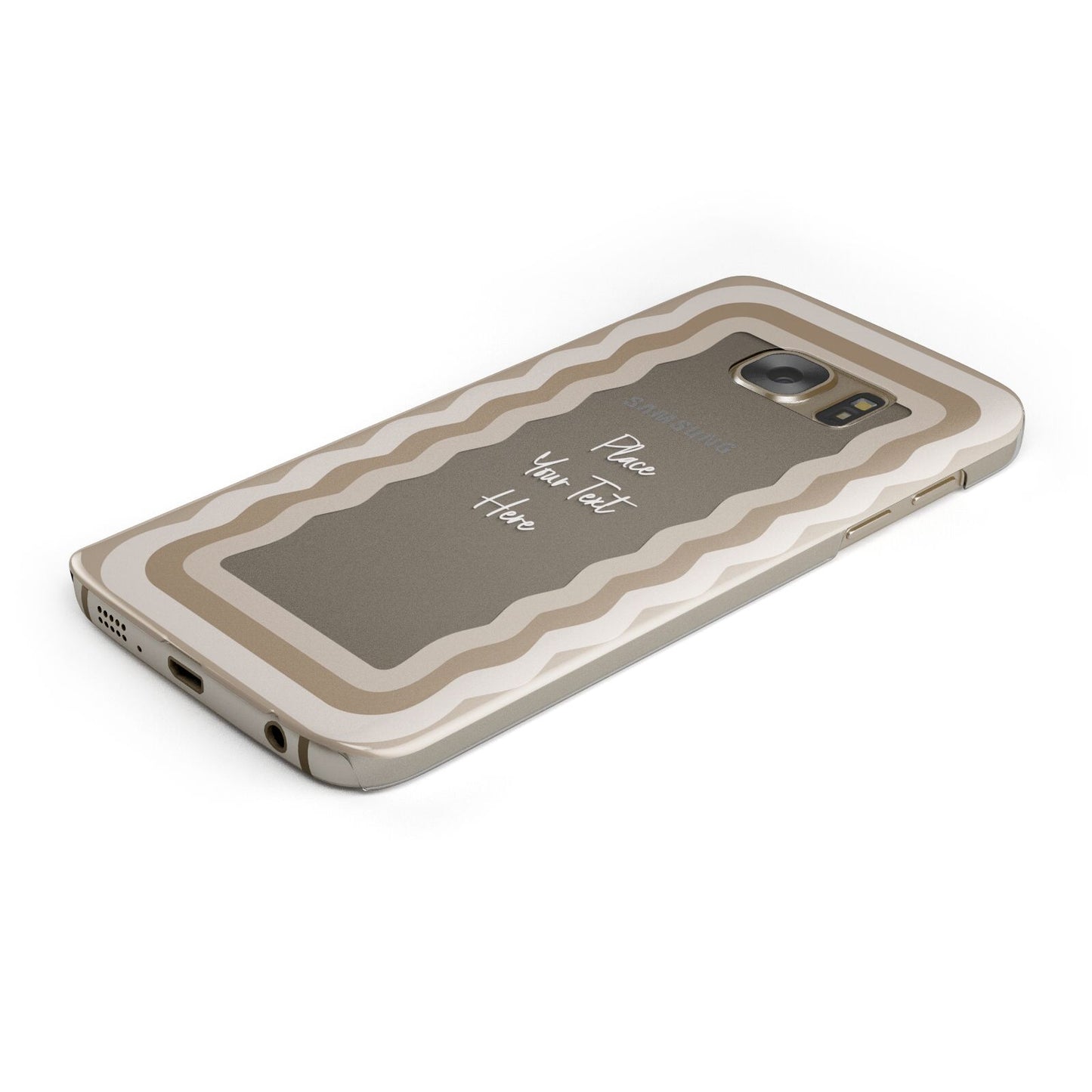 Personalised Mirrored Protective Samsung Galaxy Case Angled Image