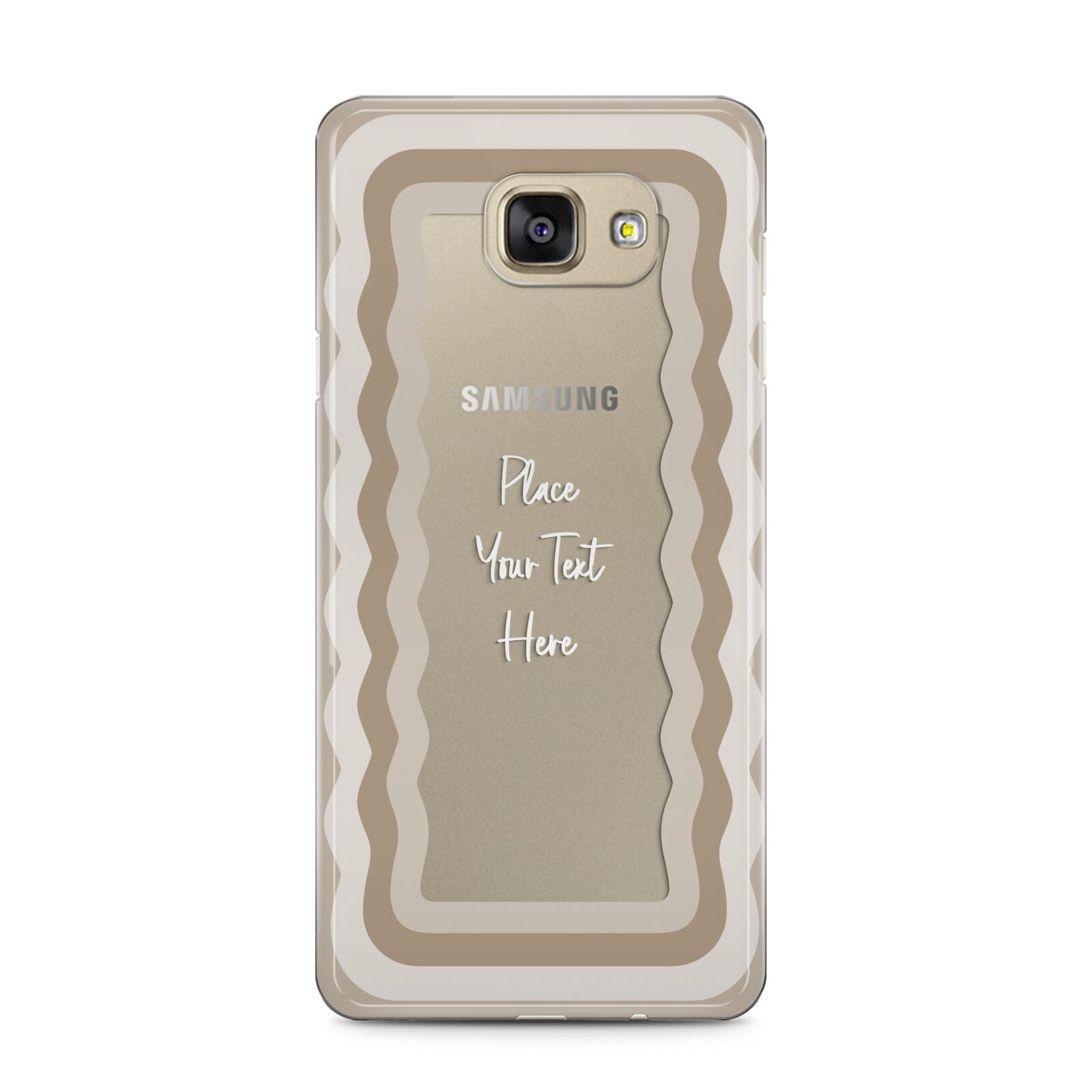 Personalised Mirrored Samsung Galaxy A5 2016 Case on gold phone