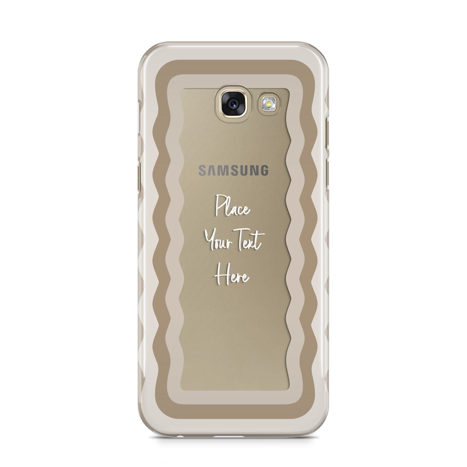 Personalised Mirrored Samsung Galaxy A5 2017 Case on gold phone