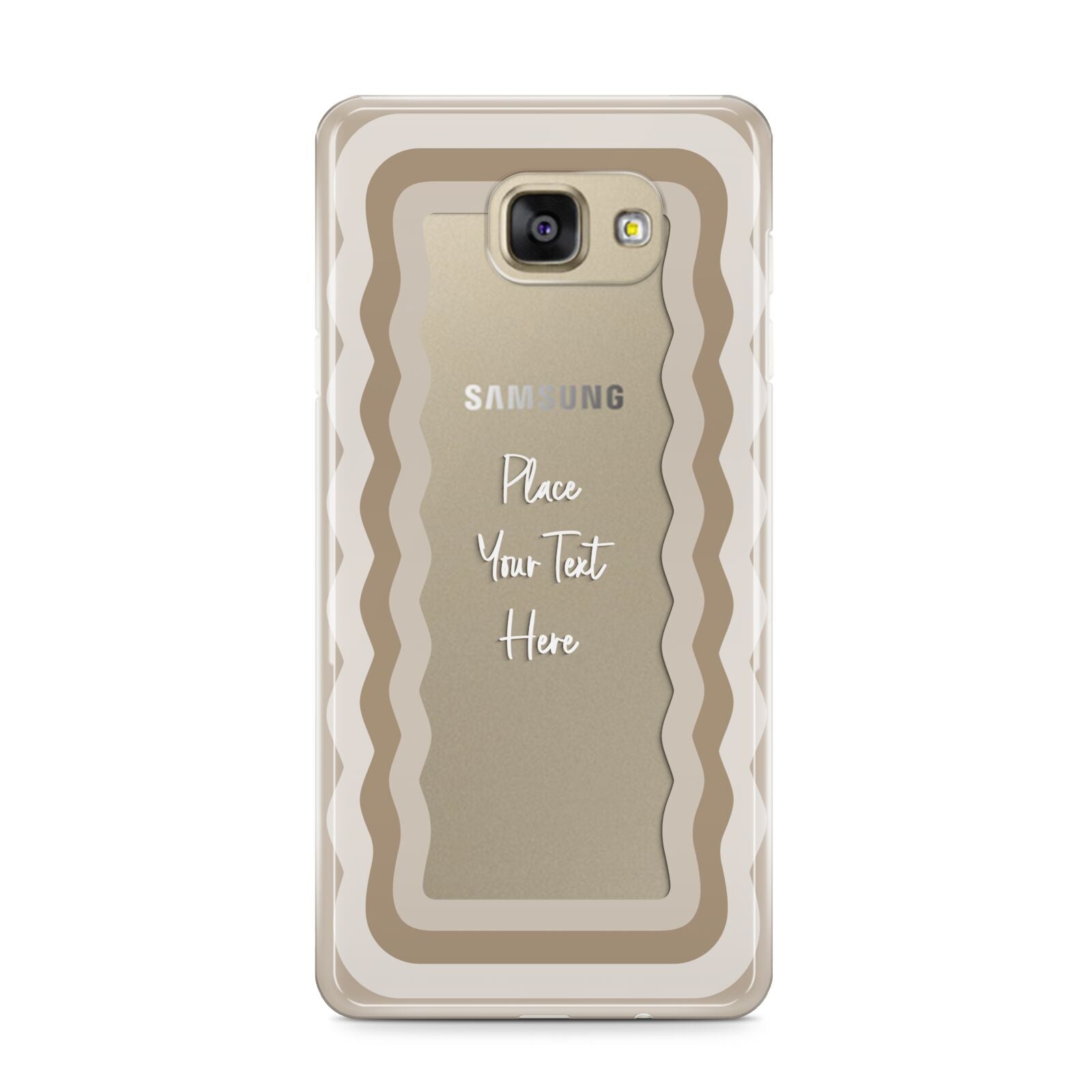 Personalised Mirrored Samsung Galaxy A9 2016 Case on gold phone