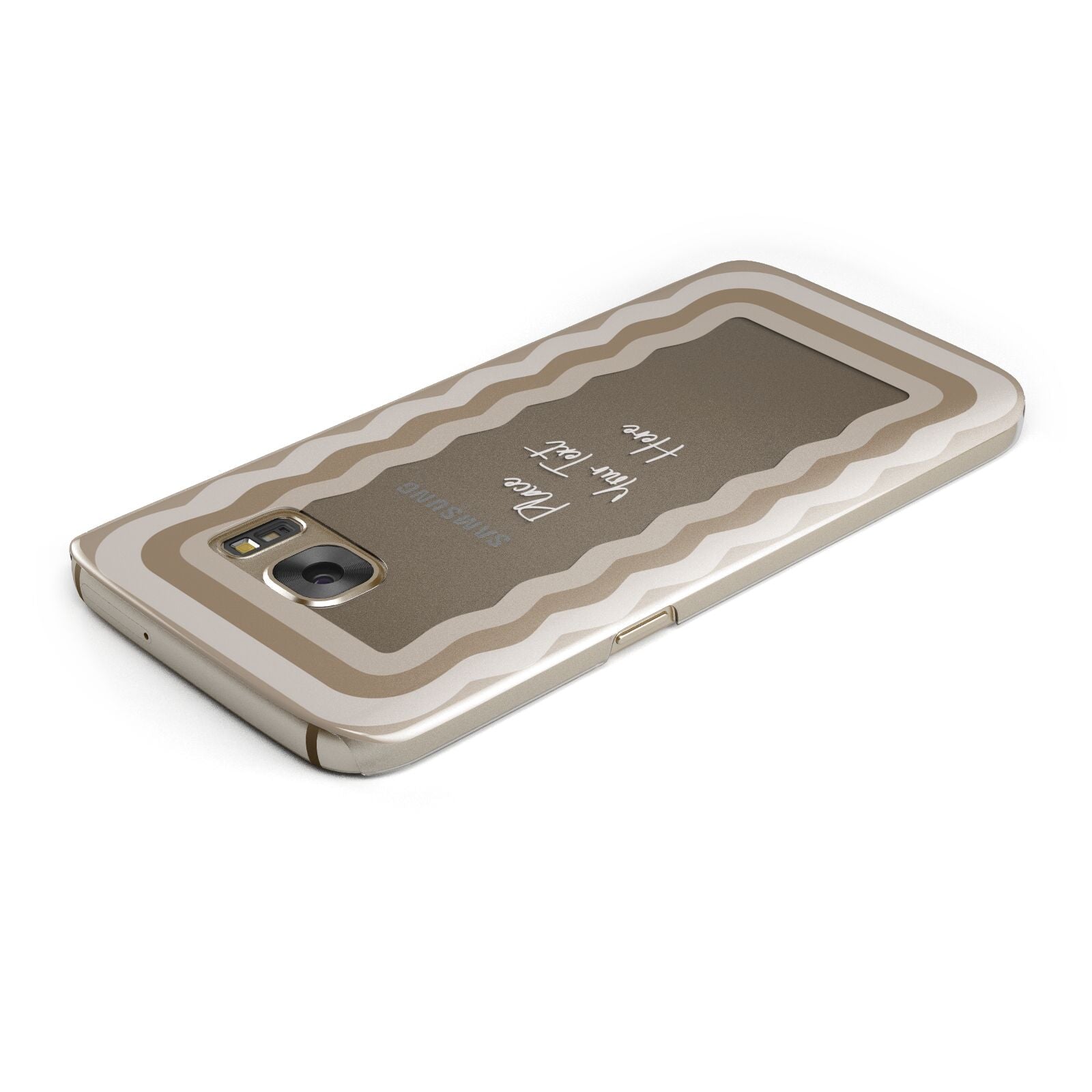 Personalised Mirrored Samsung Galaxy Case Top Cutout