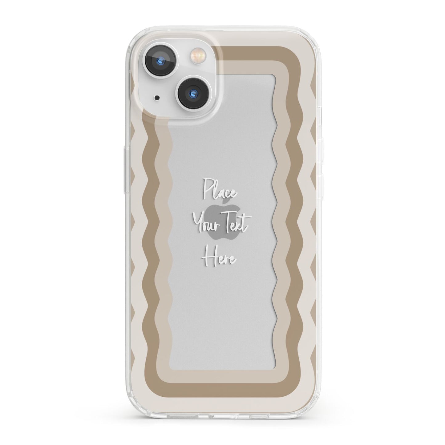 Personalised Mirrored iPhone 13 Clear Bumper Case