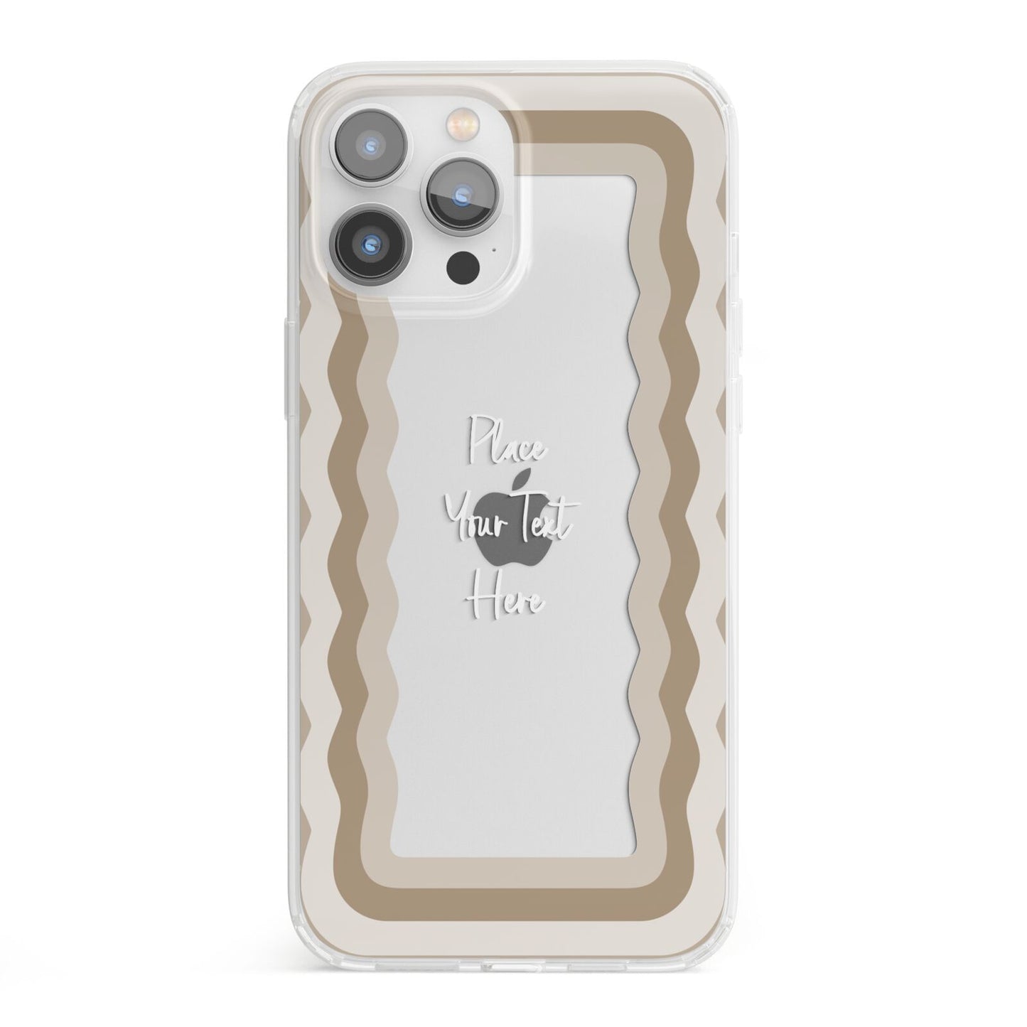 Personalised Mirrored iPhone 13 Pro Max Clear Bumper Case