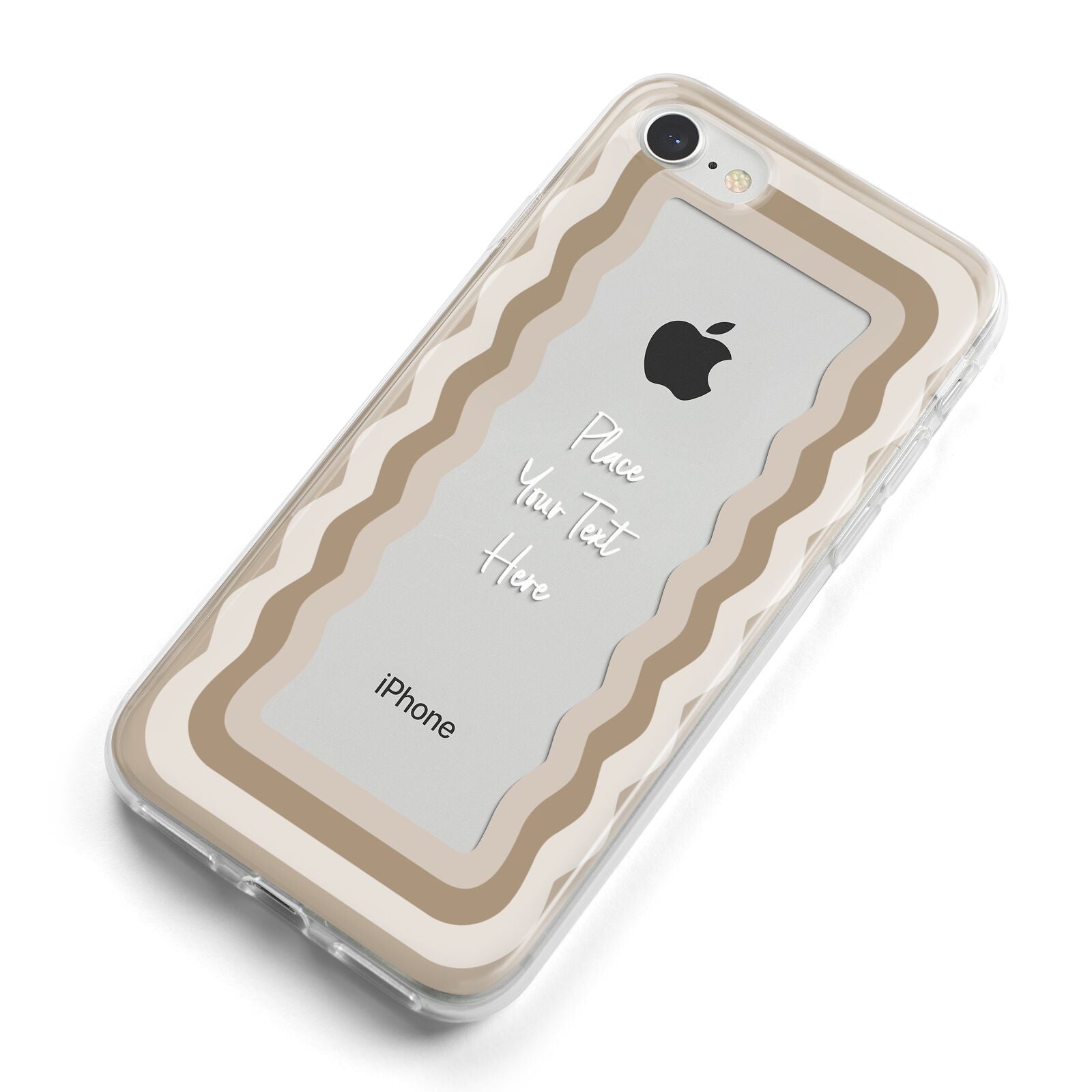 Personalised Mirrored iPhone 8 Bumper Case on Silver iPhone Alternative Image